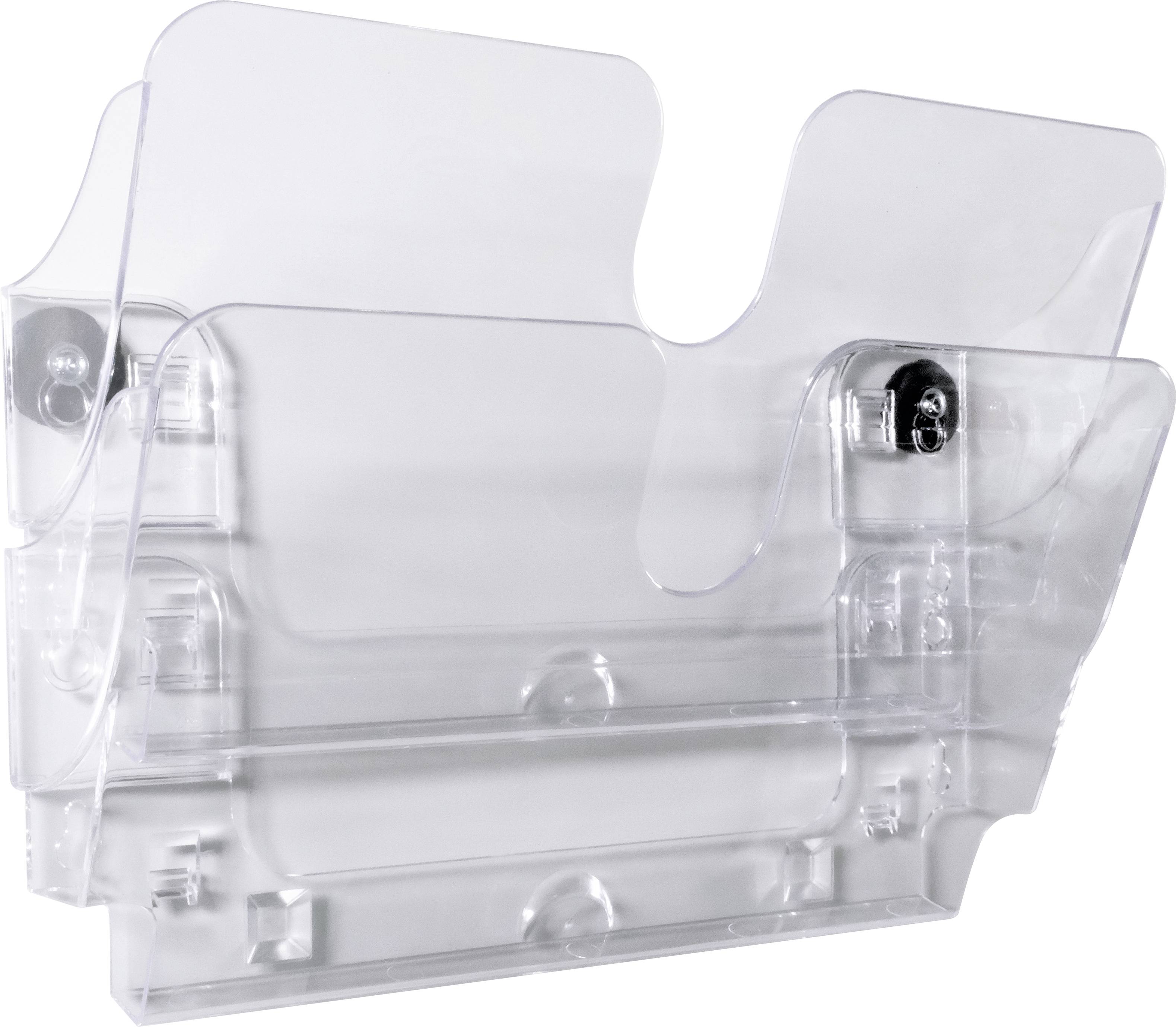 Durable Flexiplus 1709022060 Wall-mount brochure holder Black No. of compartments 2 1 pc(s)