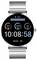 A smartwatch displays time: 10:08:58, Date: Monday, 9th. Steps: 32,768, Calories: 819, Heart Rate: 68 bpm. Battery Status: 100%.