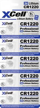 XCell Button cell CR 1220 3 V 5 pc(s) 40 Lithium CR1220-B5