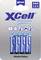 'XCell Performance' AAA Alkaline Batteries, 1.5V, four pieces in blister pack. Suitable for torches and toys.