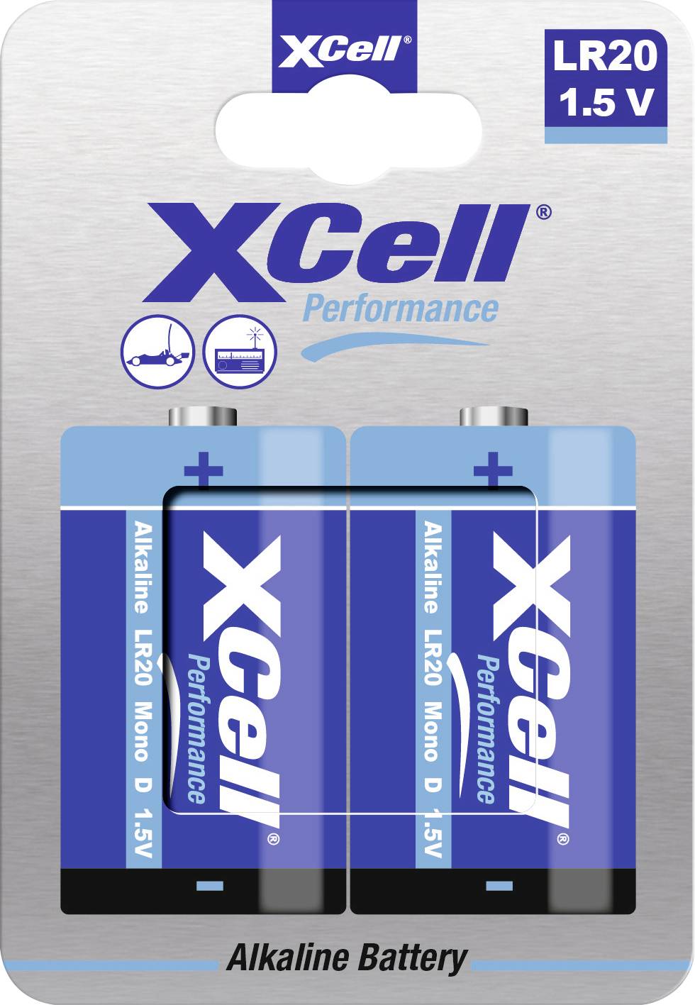 XCell LR20HP D battery Alkali-manganese 1.5 V 2 pc(s)