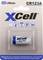 'XCell CR123A Lithium Battery in packaging. 3V voltage. Please observe safety instructions on reverse side.'