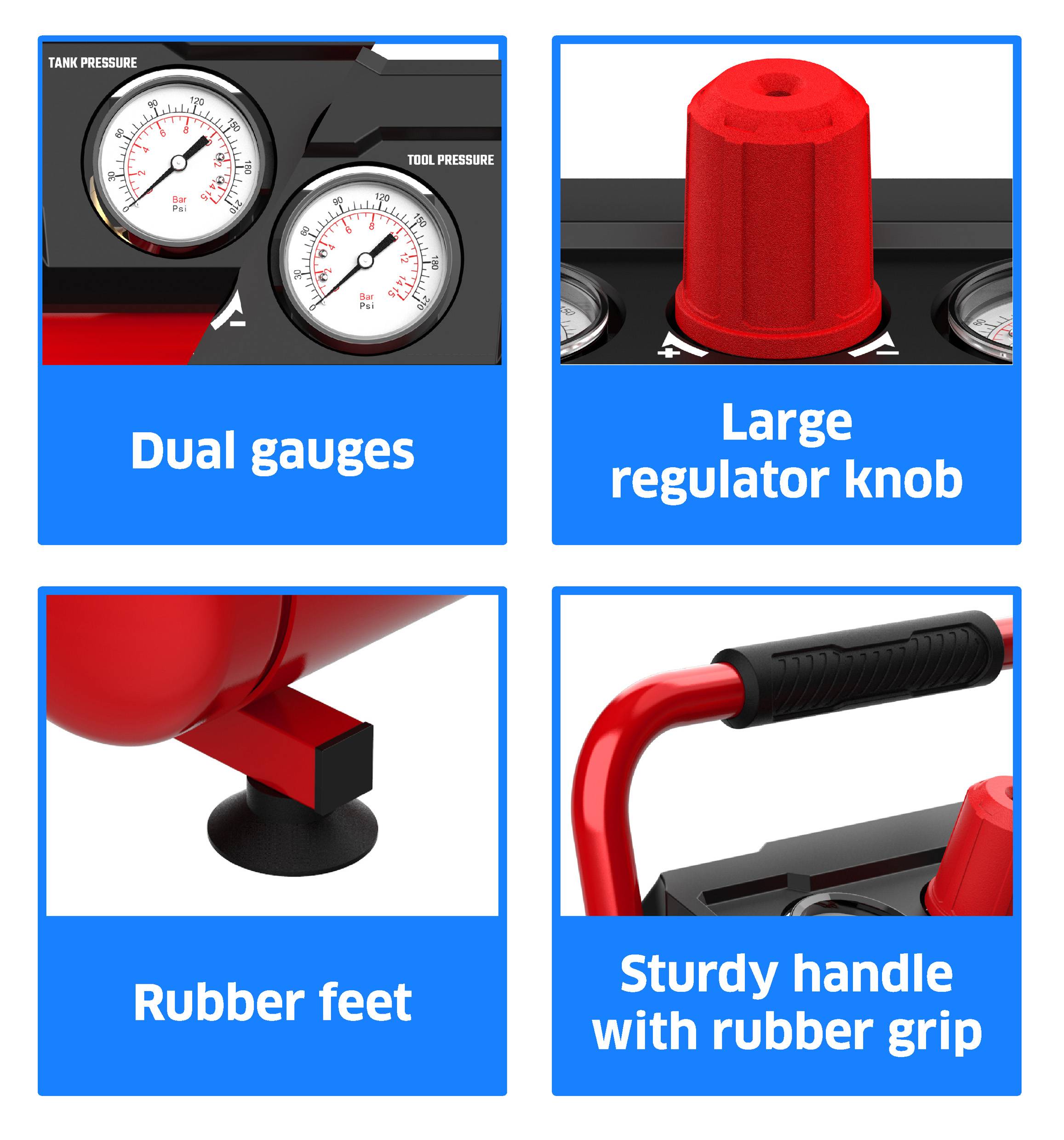 TOOLCRAFT Air compressor 7.5 l 8 bar-7
