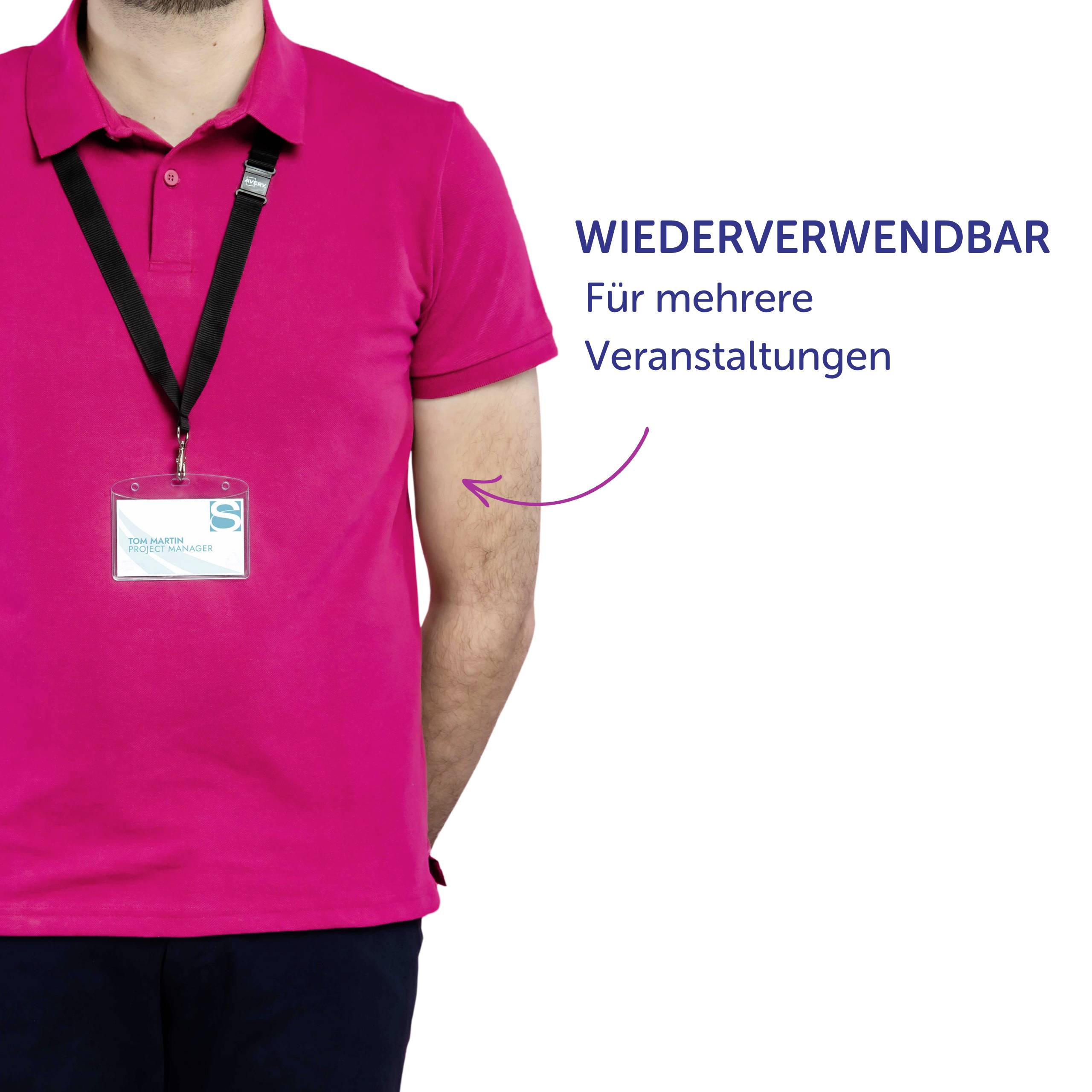 Avery-Zweckform 4825 Name badge (W x H) 90 mm x 60 mm 10 pc(s)-7