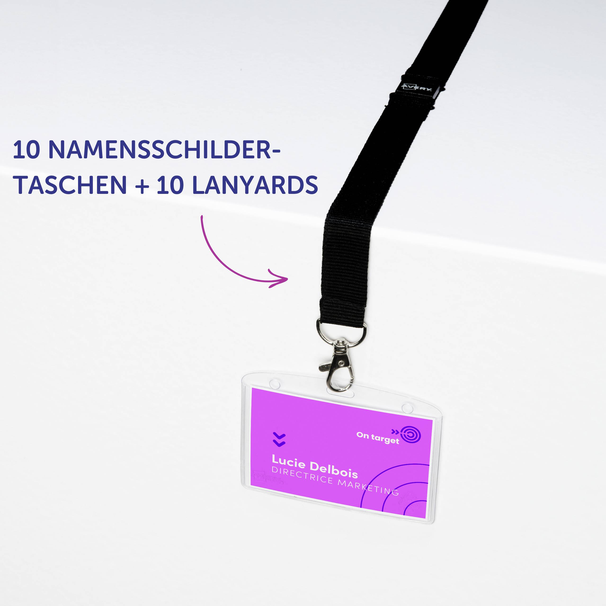 Avery-Zweckform 4825 Name badge (W x H) 90 mm x 60 mm 10 pc(s)-8