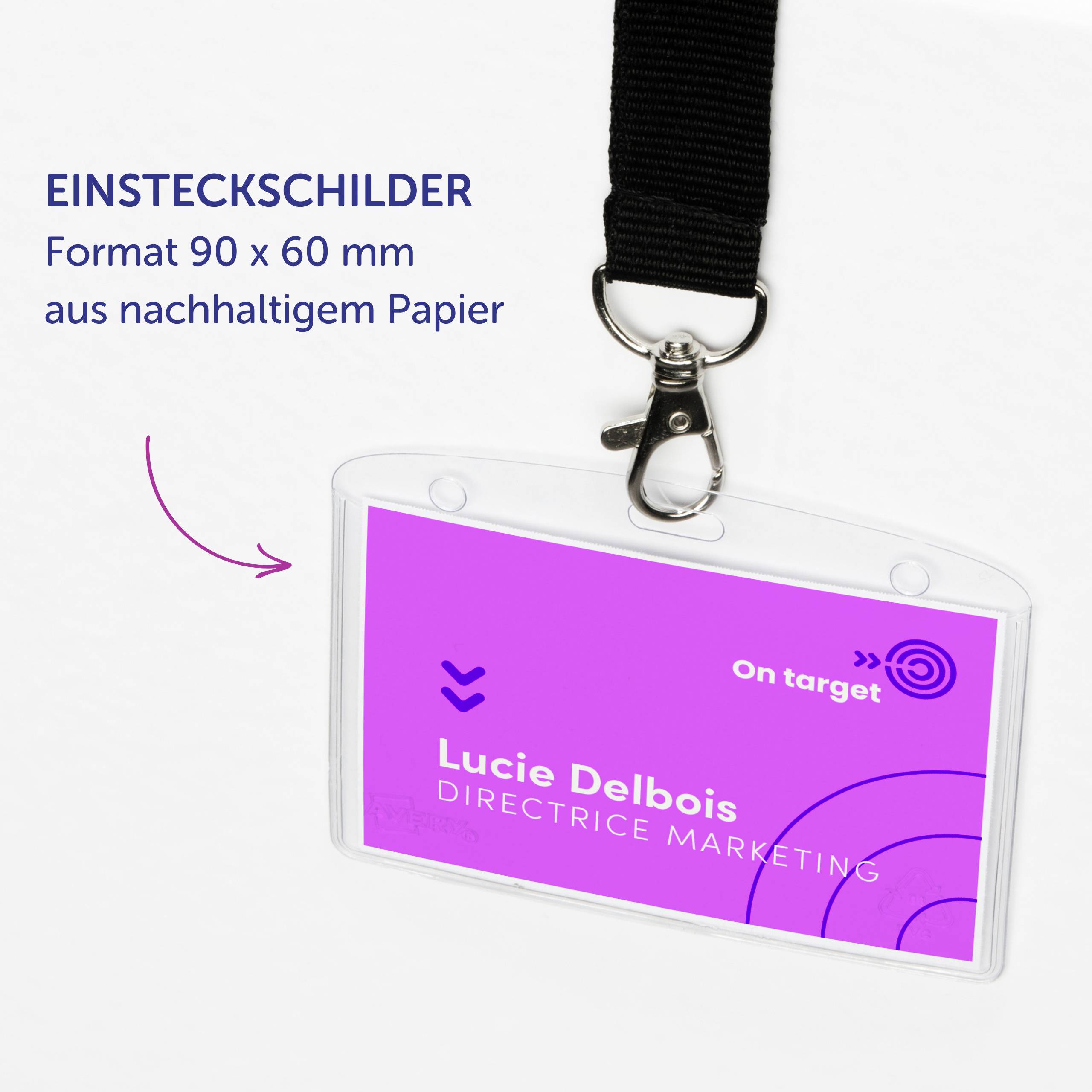 Avery-Zweckform 4825 Name badge (W x H) 90 mm x 60 mm 10 pc(s)-11