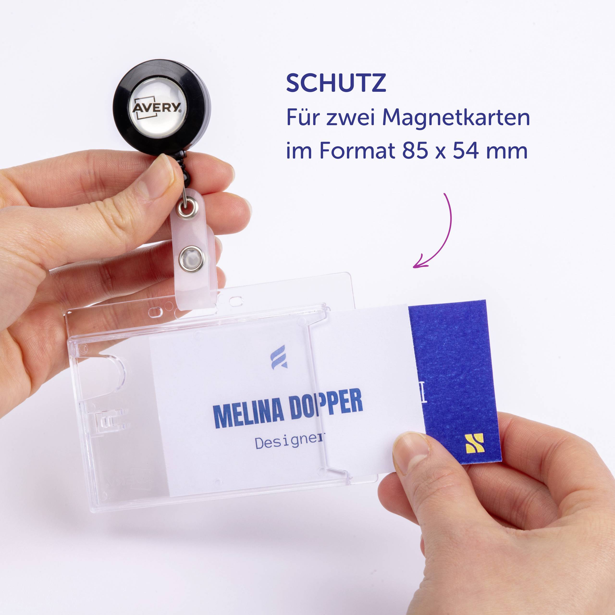 Avery-Zweckform 4827 ID pocket (W x H) 90 mm x 54 mm 10 pc(s)-7