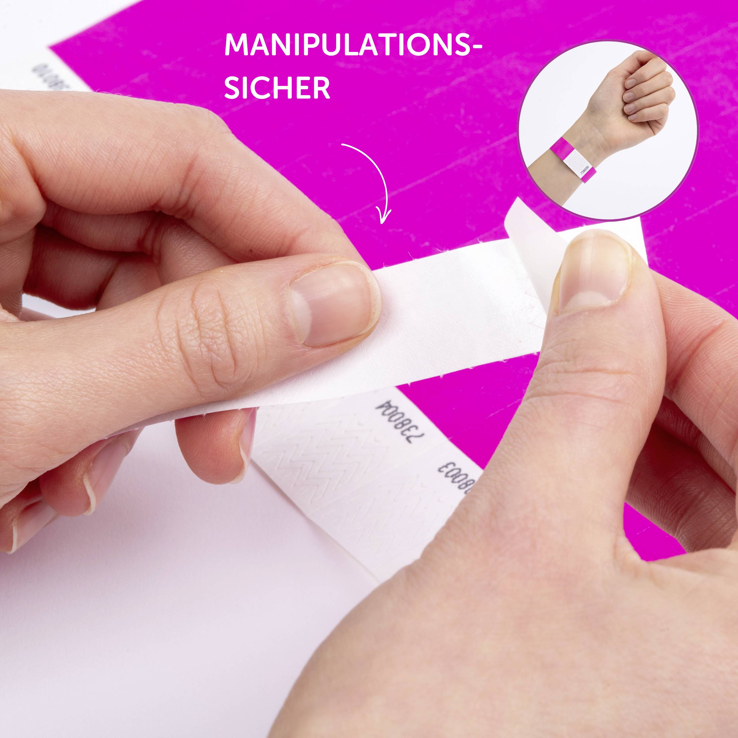 Avery-Zweckform TYVPK-50 Wristband (L x W) 256 mm x 19 mm Tape 500 pc(s)-10