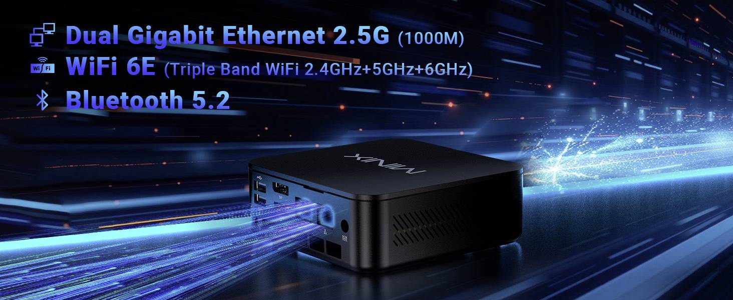 Minix Mini PC NGC NR660 AMD Ryzen 5 6600H 4.5 GHz 16 GB RAM 512 GB SSD AMD AMD Radeon 660 512GB SSD NGC NR660-7