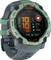 The smartwatch displays the date, time, weather, heart rate, steps, floors, battery and other fitness data on a digital display.