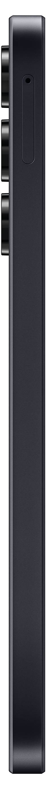 A black, vertically positioned electronic device with three buttons on its left side.