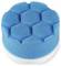 A blue sponge with a honeycomb-like surface structure, suitable for car cleaning.
