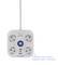 A white square socket panel with four socket outlets, a blue indicator light and USB charging port, maximum power output: 3680W.
