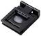 A black folding magnifier with measuring scales around the lens, used for detailed examination of small objects or fine details.