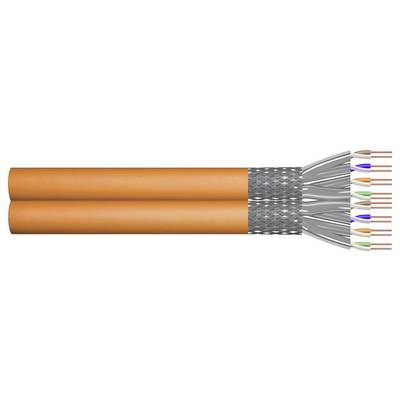 TRU COMPONENTS TC-13576748 Network cable CAT 7a S/FTP 4 x 2 x 0.27 mm² + 4 x 2 x 0.27 mm² Orange 500 m-1