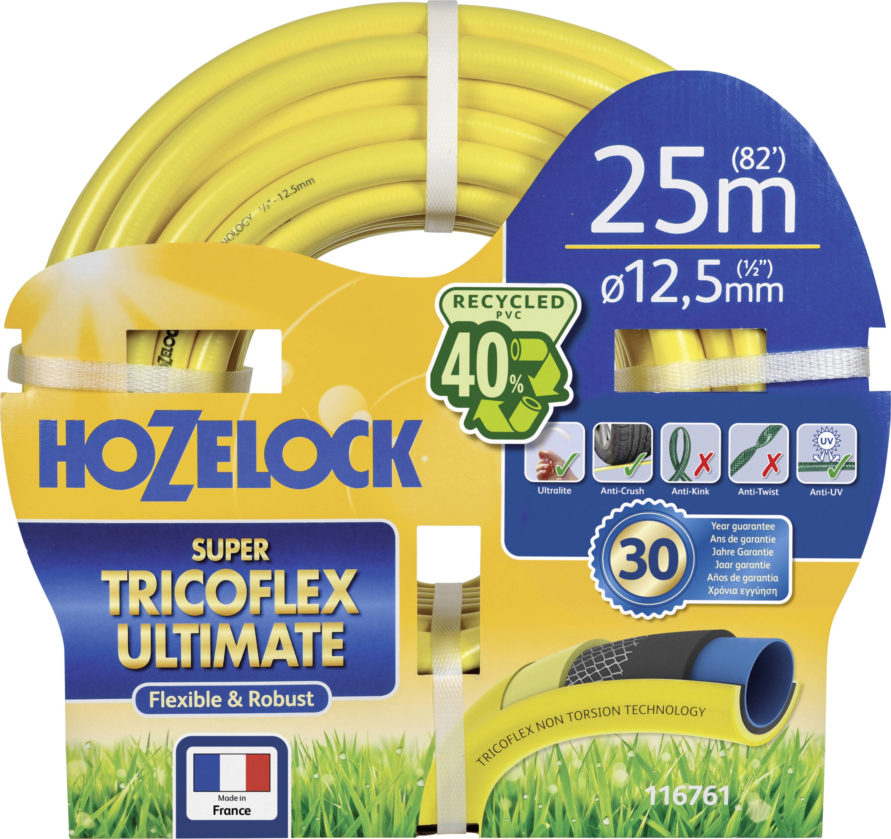 Hozelock 116761 13 mm 25 m 25 m Yellow Garden hose
