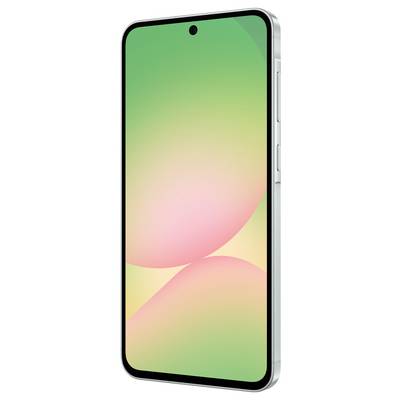 Smartphone with a greenish screen and side buttons; modern, slim frame.<br><br>Smartphone with a greenish display and side buttons; a modern, sleek frame.