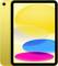 A yellow tablet with colourful oval shapes on the screen: yellow, white, blue, and pink. Modern design.