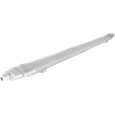 A long, cylindrical LED light fitting with mounting brackets. It is primarily suitable for use in industrial environments.
