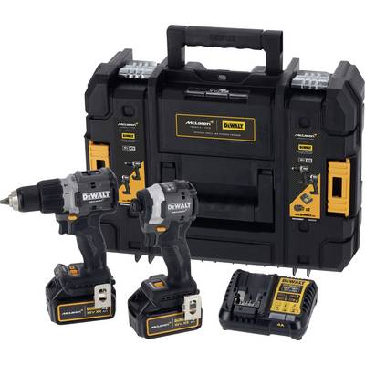 DEWALT McLaren DCD85M u. DCF85M 2-speed-Cordless impact driver, Cordless impact driver incl. spare battery, incl. charge