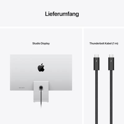 'Contents': A Studio Display is shown from the rear, along with a Thunderbolt cable (1 m).