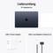 'Package contents for 15" MacBook Air: USB-C power adapter, USB-C to MagSafe 3 cable (2 m).'