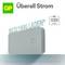 'GP Power bank, label reads: Power Everywhere. Capacity: 5000 mAh. Statement: Up to 1 full charge, tested with iPhone 15.'