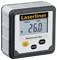 Electronic inclinometer 'Laserliner MasterLevel Box' displays 26.0 degrees on the screen, with Hold and Zero buttons.