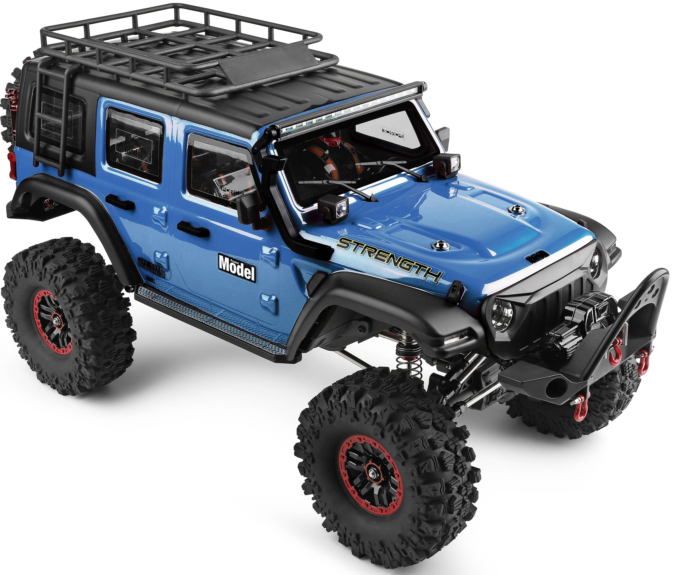 WL Toy Blue (metallic) Brushed 1:10 RC model car Electric Crawler 4WD RtR 2,4 GHz Incl. battery and charger-7
