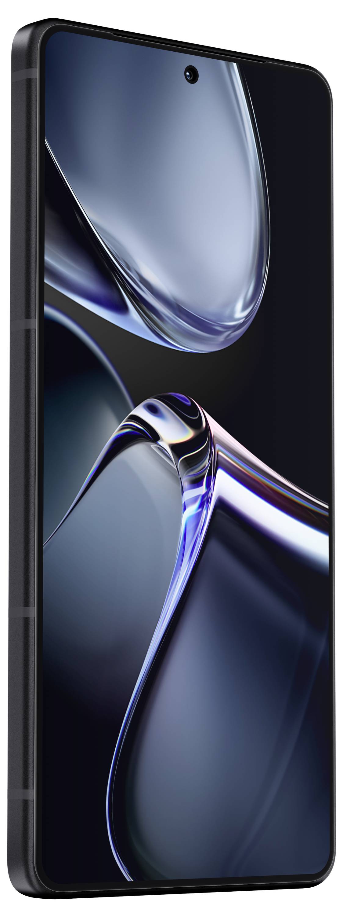 Smartphone with a large display, elegant design, and slim bezel.<br><br>Wait, I'll translate this to British English:<br><br>Smartphone with a large display, elegant design, and slender frame.