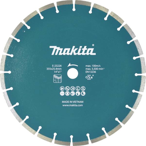 Makita E-23226 E-23226 Diamond cutting disc Diameter 355 mm Bore diameter 25.4 mm  1 pc(s)