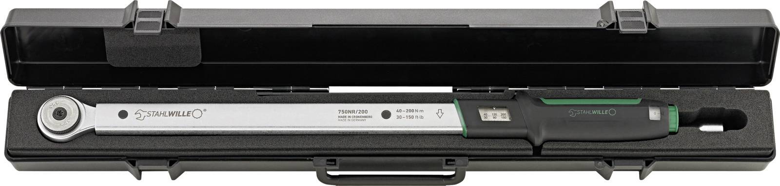 Torque wrench in an open black case. Suitable for precise screw work in technical or automotive contexts.