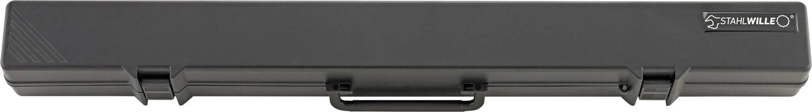 Black, rectangular hard-shell case with carry handle, suitable for storing long items such as fishing rods or sports equipment.