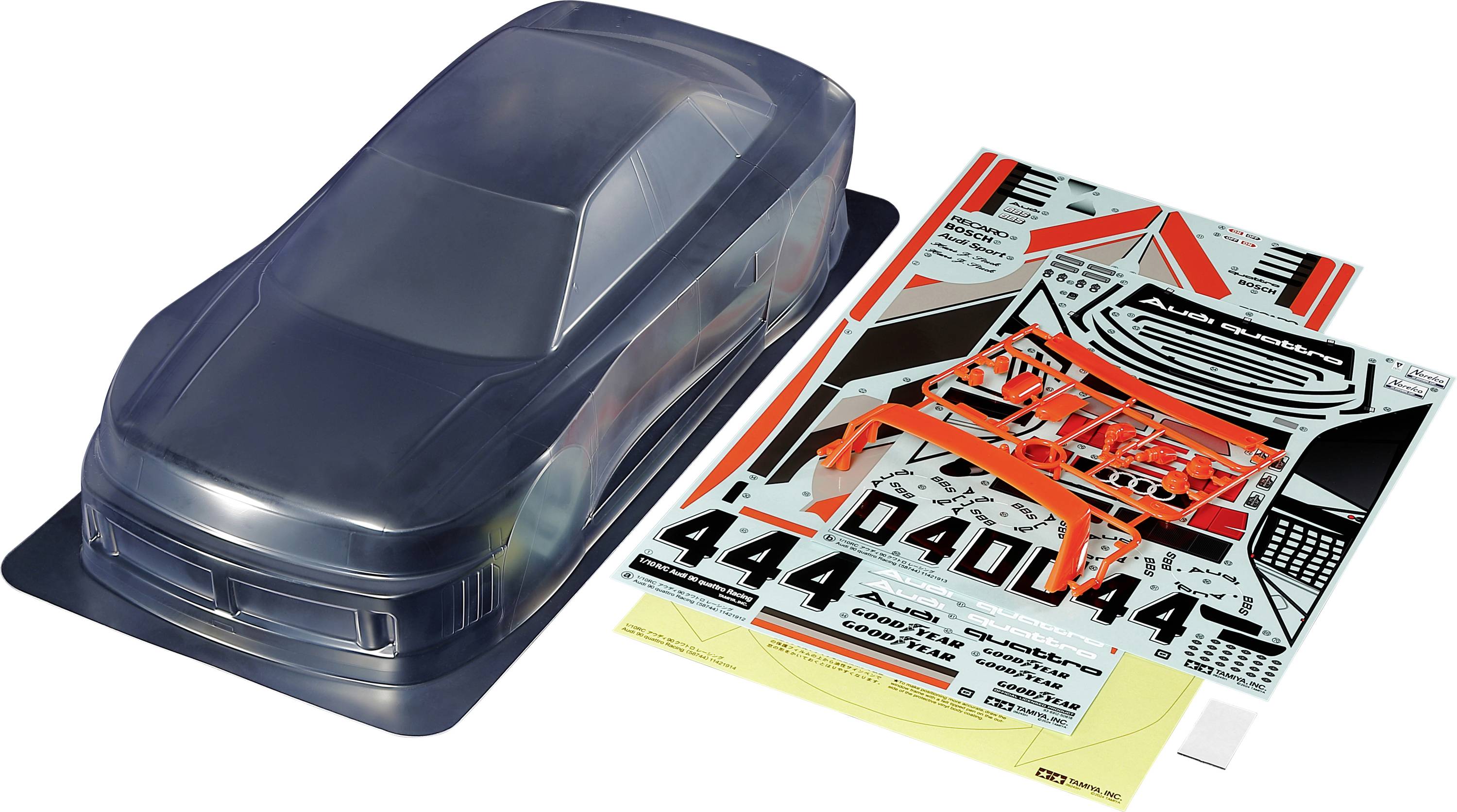 Tamiya 51751-000 1:10 Car body Audi 90 quattro Racing Unpainted
