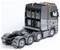 A grey model lorry with multiple rear axles and orange warning lights. Side view shows 'S.B.VENTURES' print.