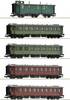 Roco 6200076 H0 set of 5 express train of the K.W.St.E.