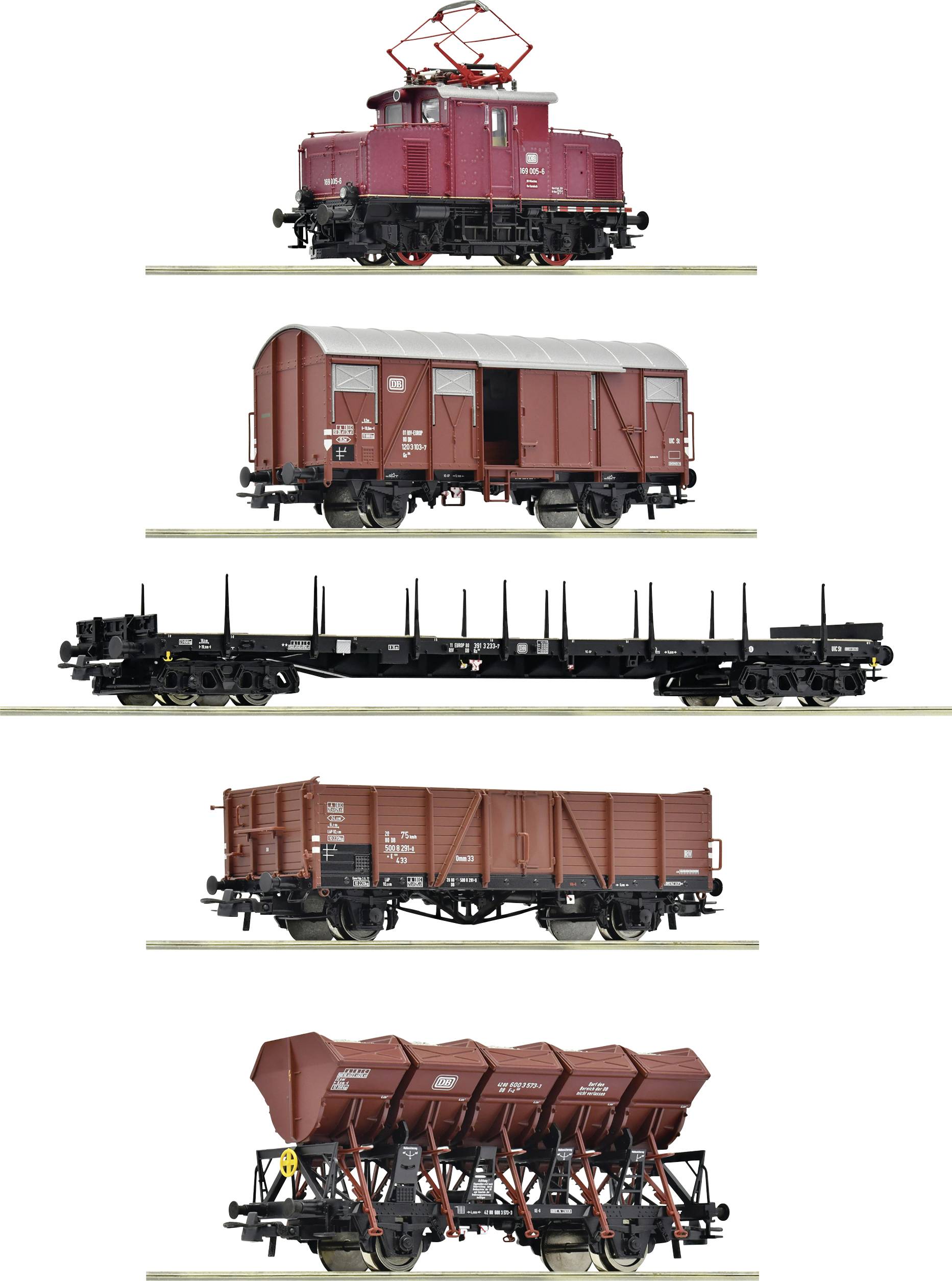 Roco 5510003 H0 set of 5 goods train Oberammergau of DB