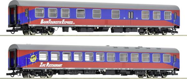 Roco 74027 H0 set of 2 passenger coaches of BTE