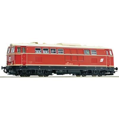 Red diesel locomotive numbered 2143 010-3 from the Austrian Federal Railways (ÖBB), photographed side-on against a light background.