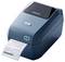 A blue label printer is outputting a label with text. At the top, the inscription 'NIIMBOT' is displayed.