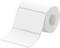 Roll of rectangular white labels. Ideal for labelling items; smooth surface, removable adhesive.
