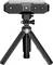 A 3D scanner mounted on a tripod with four sensors at the front. It is black and silver and stands upright for precise measurements.