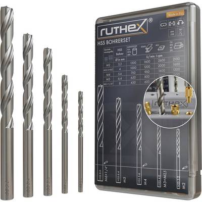 ruthex HSS drill set BOH-SET-001