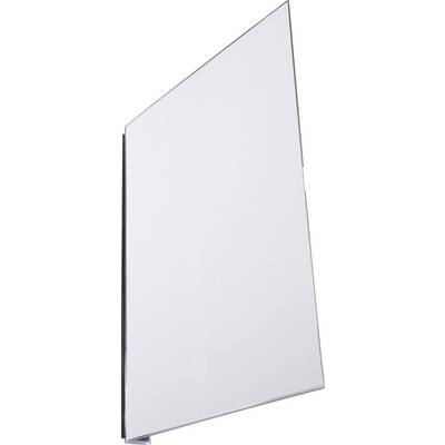 A semi-transparent, white object label in a rectangular shape, slightly tilted to the right. Ideal for labelling or advertising.