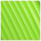 Green, diagonal grooves on a smooth surface.