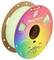 Spool with pastel mint filament for 3D printer, Panchroma brand, weight 1 kg; colorful labeling with rainbow pattern.