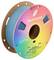 A roll of 3D printer filament from the brand 'Panchroma', color 'Matte Muted Blue', with rainbow packaging, net weight 1kg.