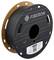 Spool with black 3D printing filament from the 'FIBERON' brand, suitable for use in 3D printers.