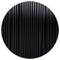 Black, vertical stripes in close-up, probably plastic or rubber, evenly distributed, textured.