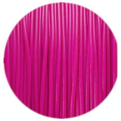 Several adjacent bright pink cable strands in a geometrically circular image section.